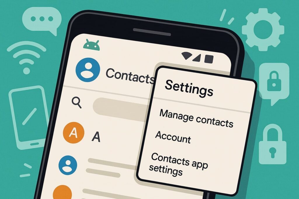 how to restore Google contacts