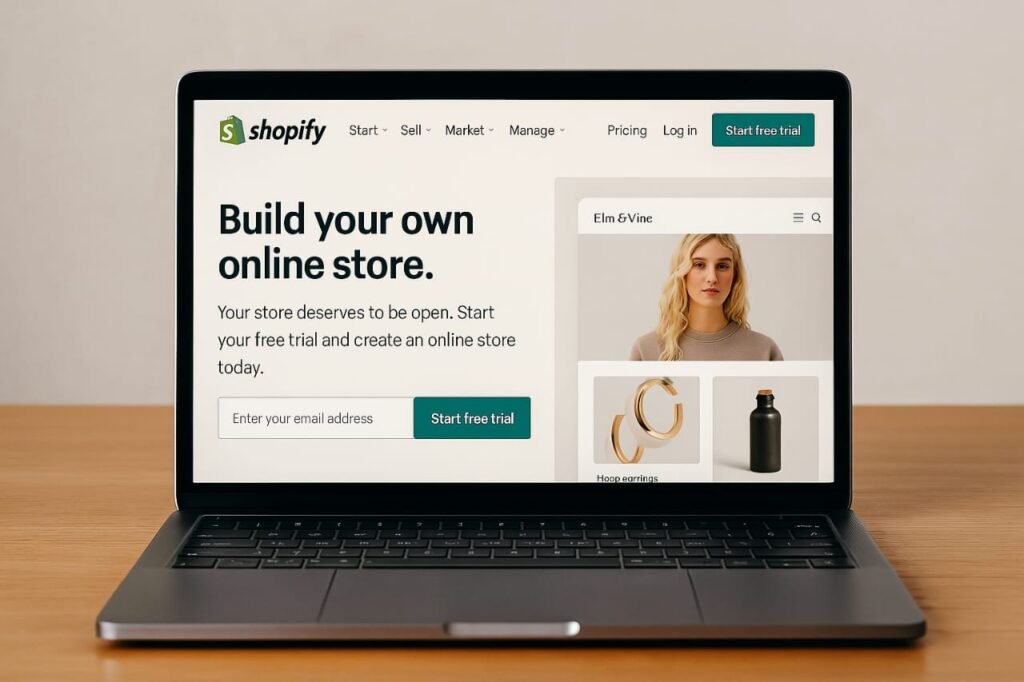 website with shopify