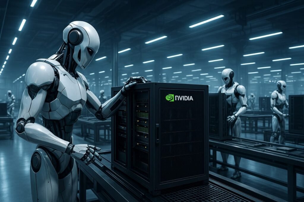 Foxconn, Nvidia, humanoid robots, AI factory, automation