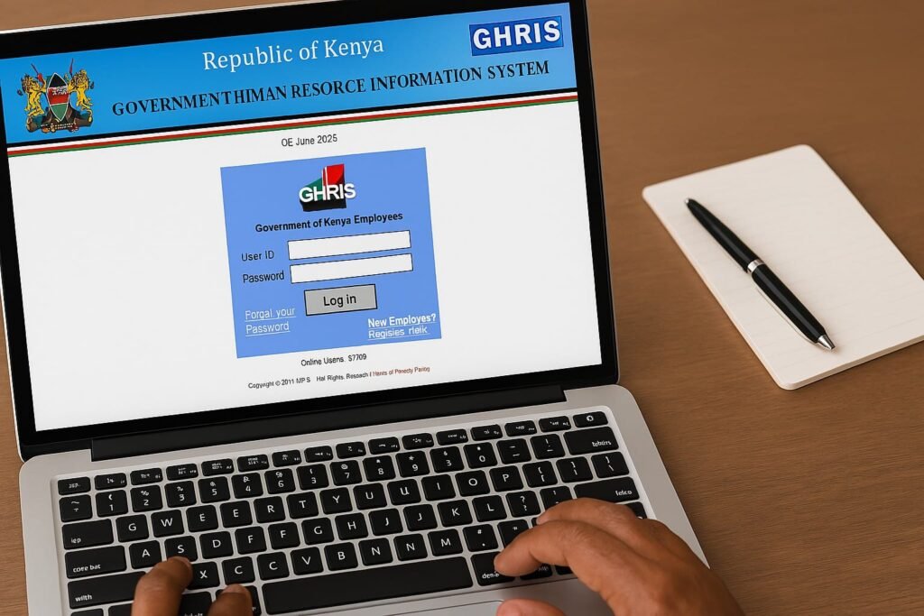 GHRIS payslips, Kenya government payroll, download payslips 2025, GHRIS portal login, employee payslip access